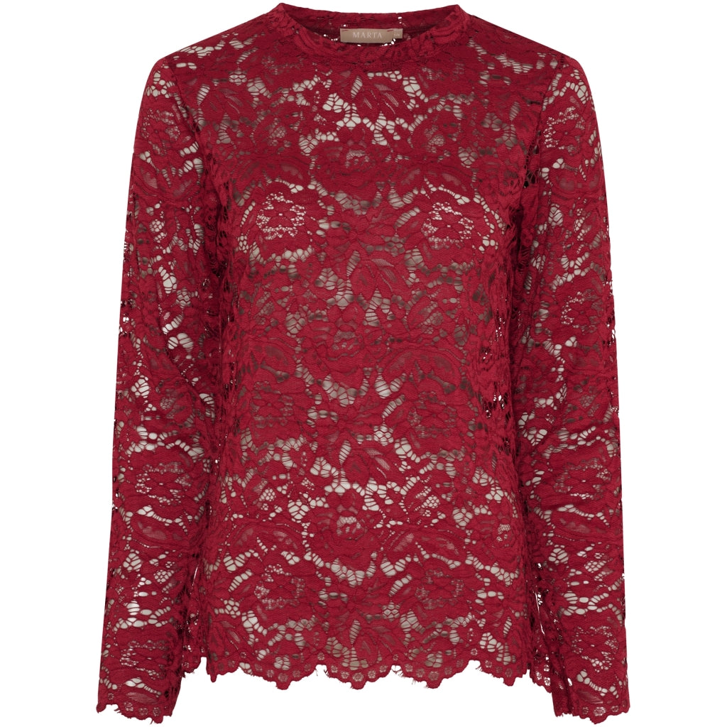 Marta Du Chateau Milley T-shirt Langærmet Bordeaux