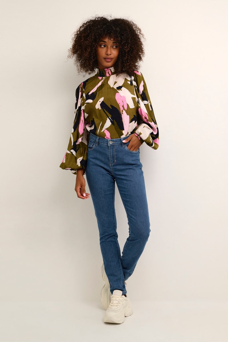 KAFFE Vicky Jeans Medium Blå Denim