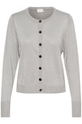 KAFFE Regina Cardigan Grå Silver Metallic