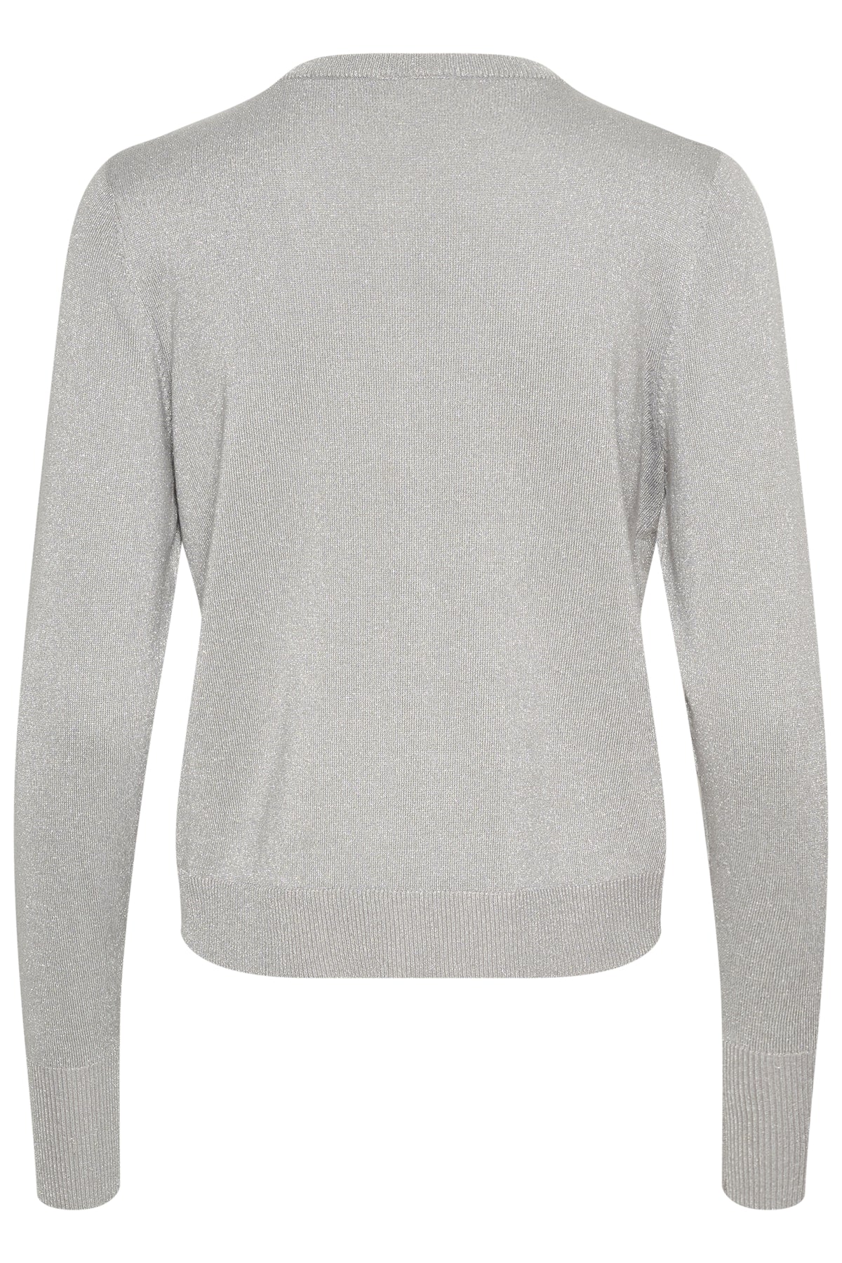 KAFFE Regina Cardigan Grå Silver Metallic
