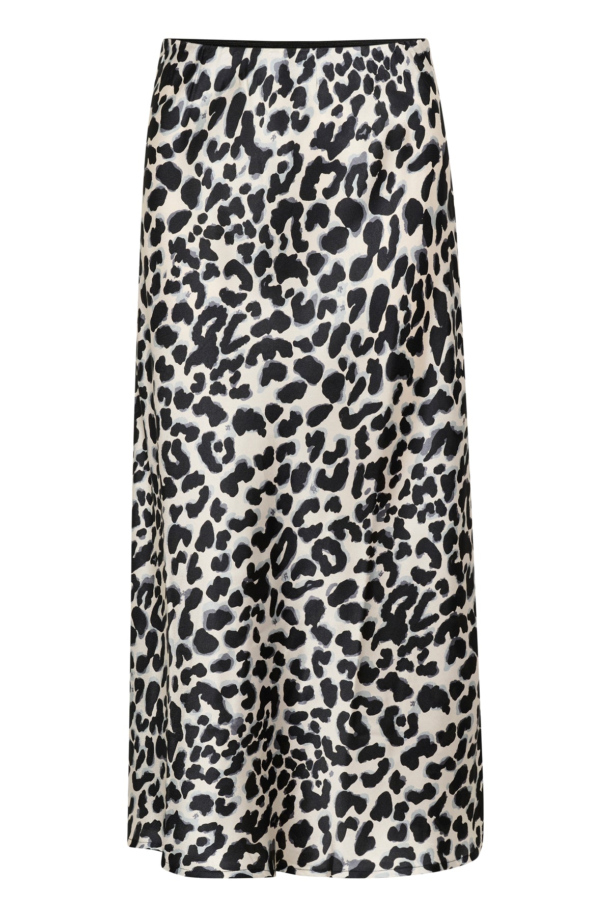 KAFFE June Nederdel Leopard Grå