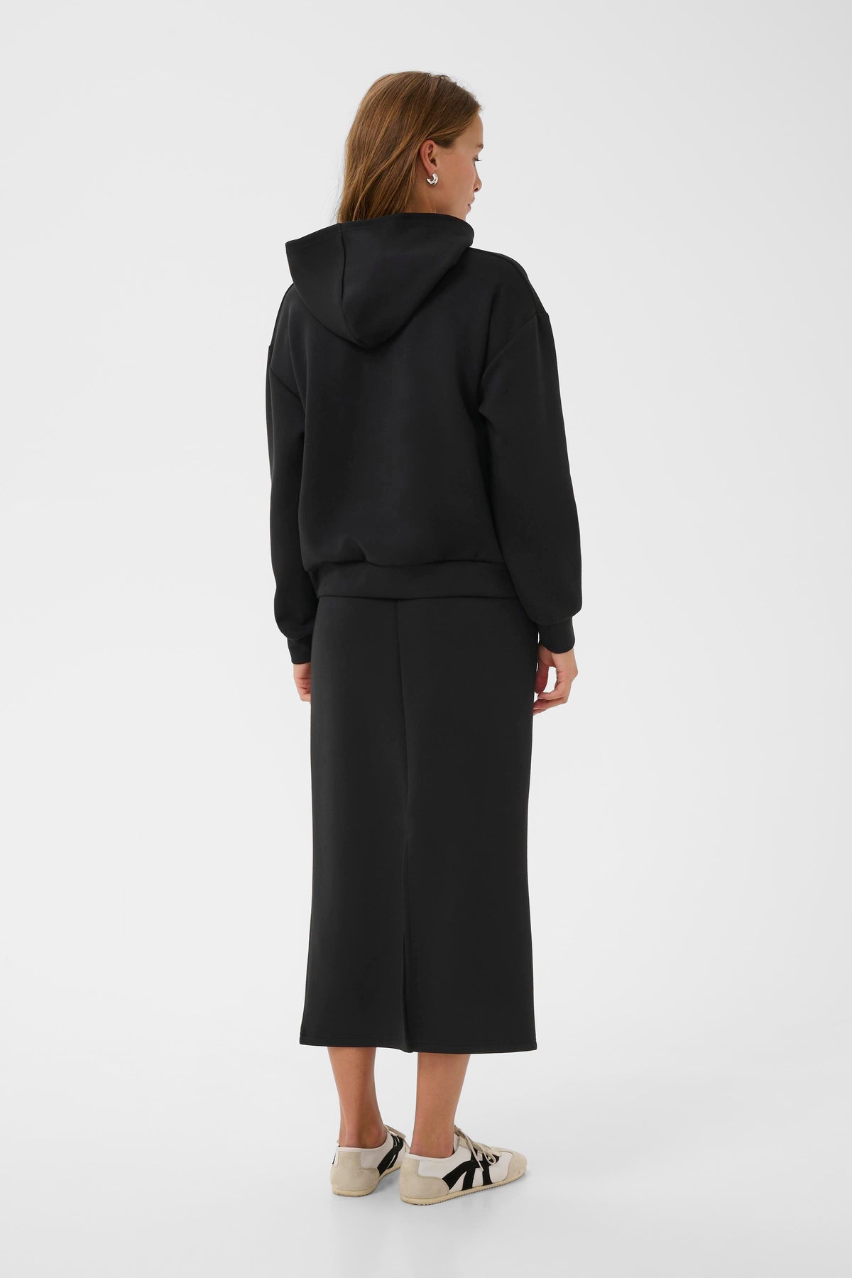 KAFFE Annika Sweatshirt Hætte Deep Sort