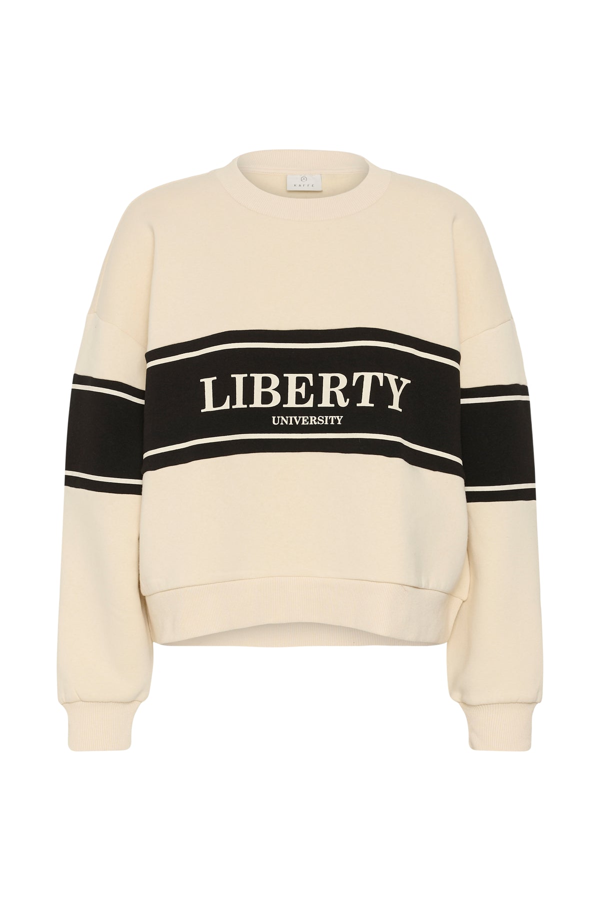 KAFFE Assia Sweatshirt Turtledove Creme Sort