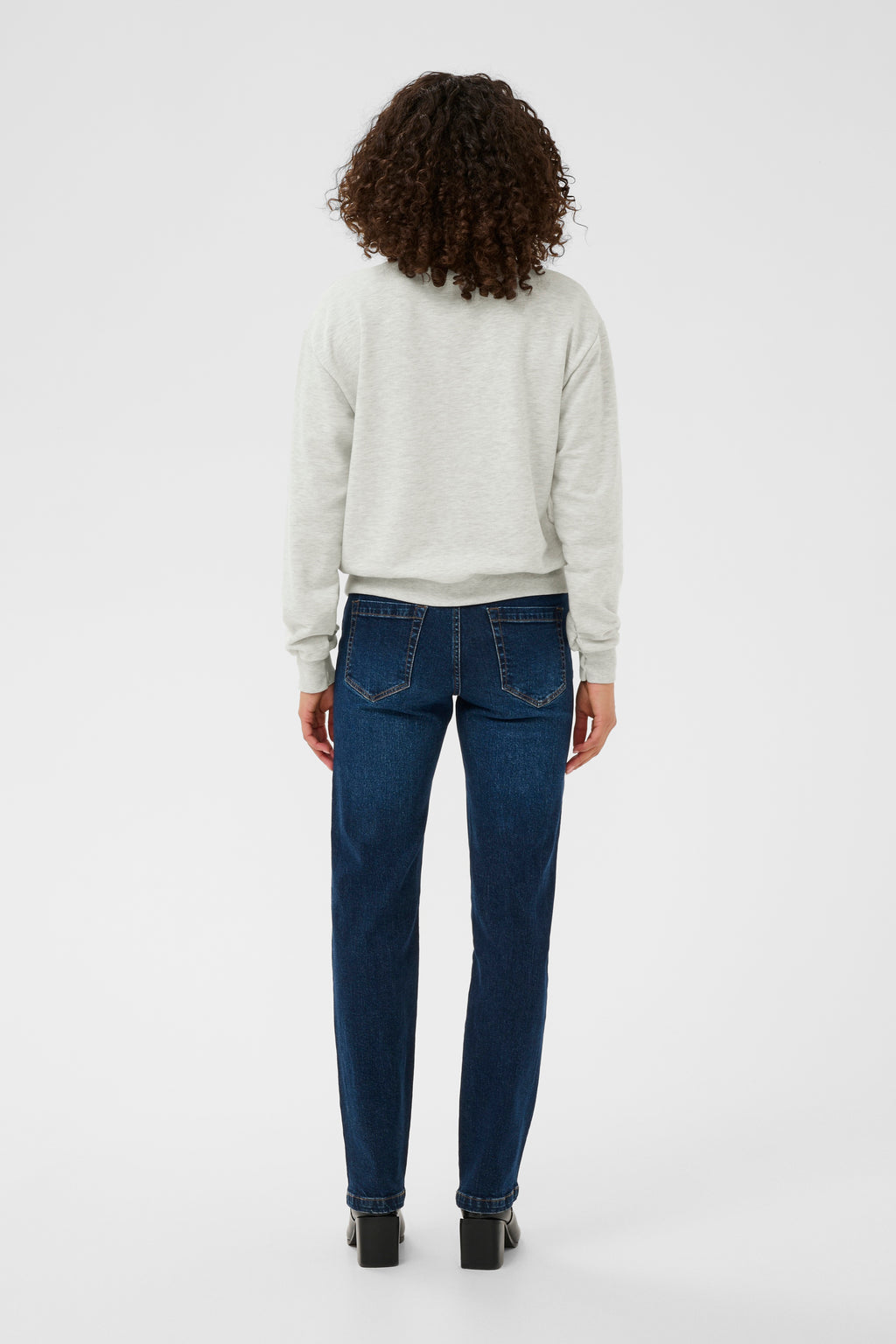 KAFFE Daniela Sweatshirt Light Grå Melange