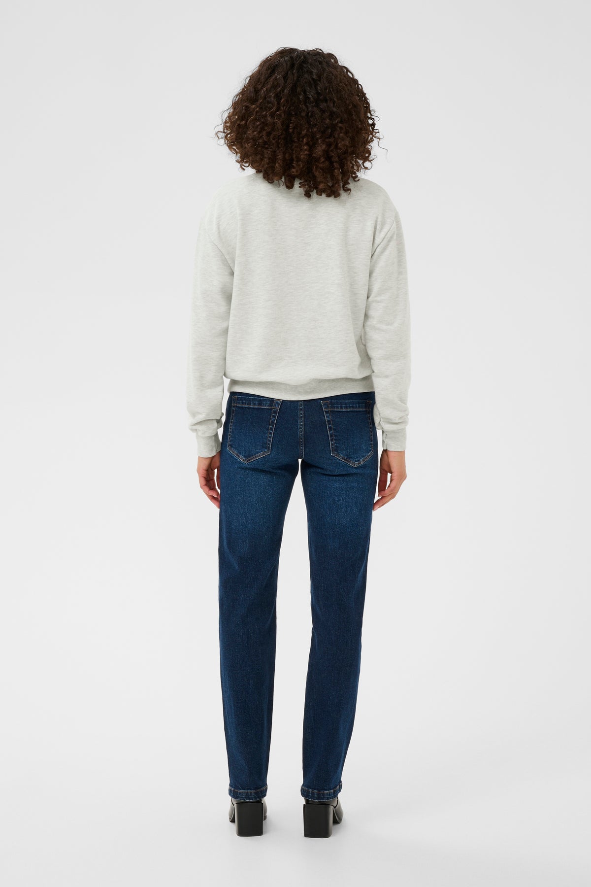 KAFFE Daniela Sweatshirt Light Grå Melange