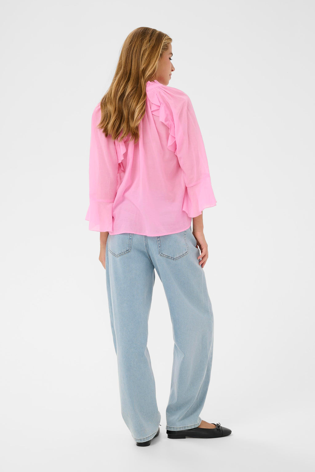KAFFE Flora Bluse Frosting Pink