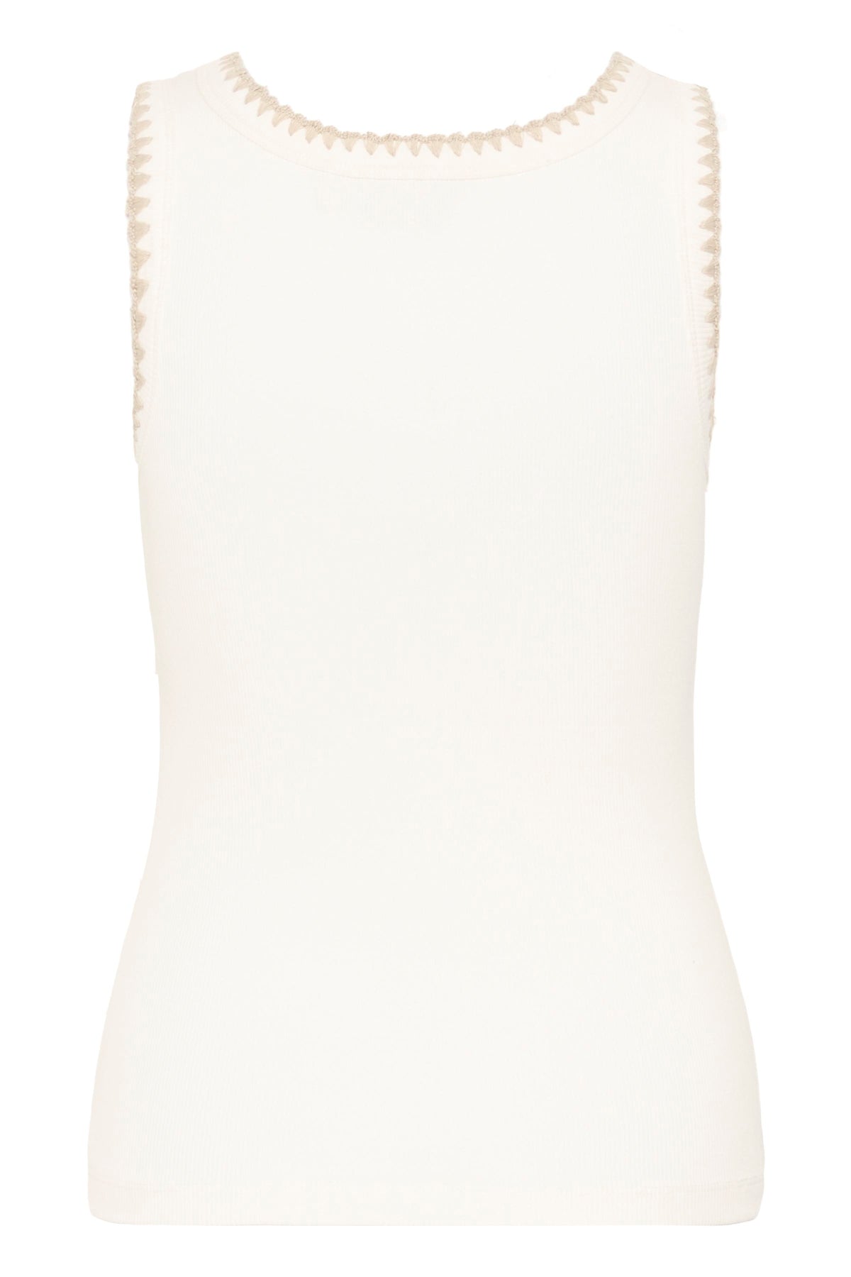 KAFFE Carna Top Chalk Hvid