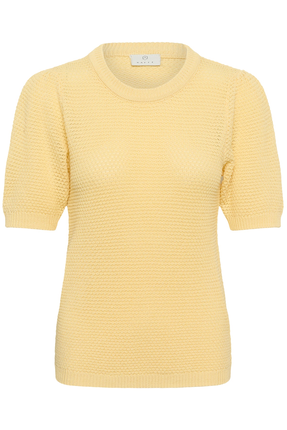 KAFFE Vivian Strik Pullover Sunlight Gul