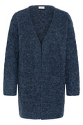 KAFFE Kikki Cardigan Graphite Melange Blå