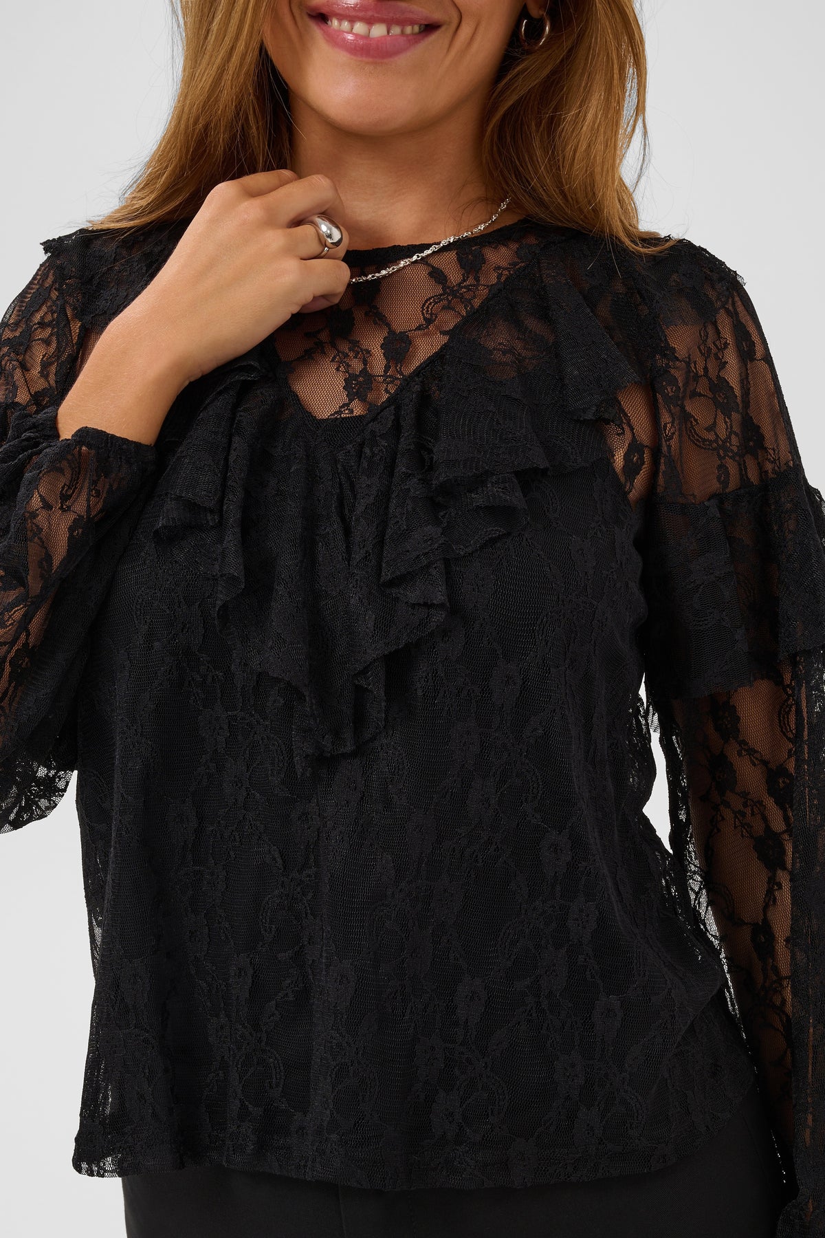 KAFFE Ace Bluse Deep Sort