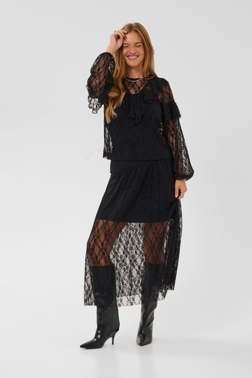 KAFFE Ace Bluse Deep Sort