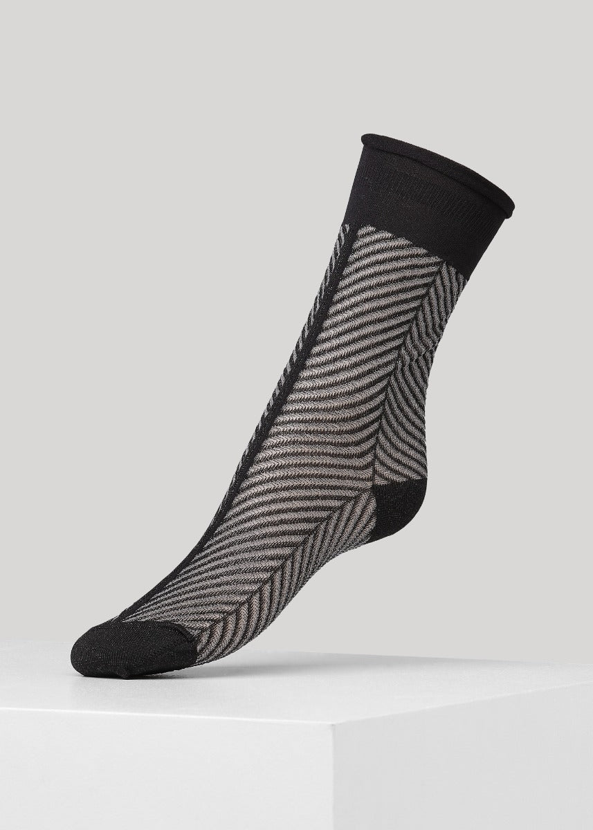 Dear Denier Hedvig Herringbone Sort