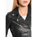 BTF CPH Biker Jakke Lammeskind Sort