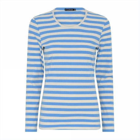 Soulmate Timby 1 Strik T-shirt Provence Blå