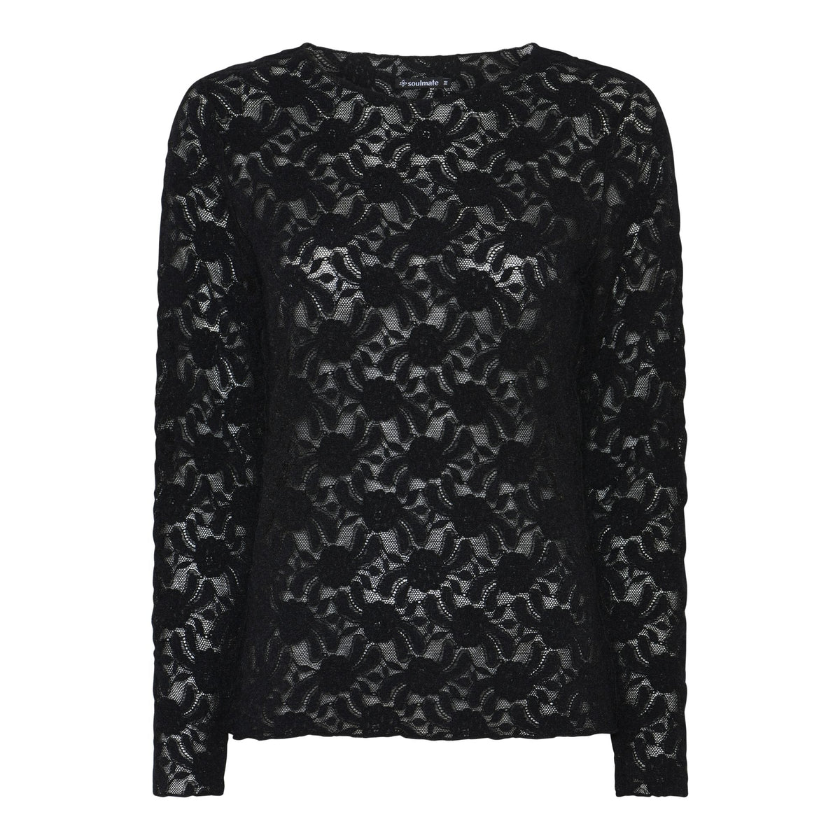 Soulmate Florim Strik T-shirt Sort