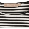 Marta Du Chateau Josiane LS T Shirt Stribet Sort