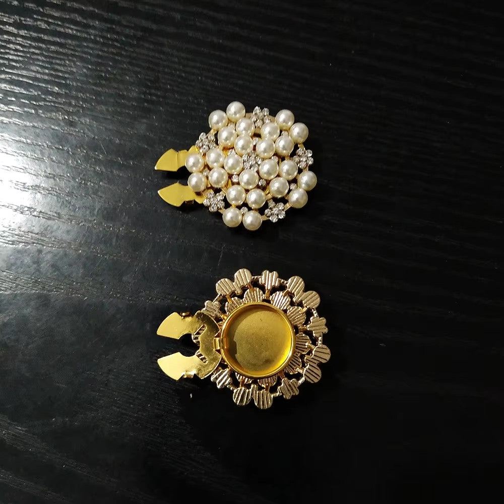 Löwenstein Button Covers Perler Sten Guld