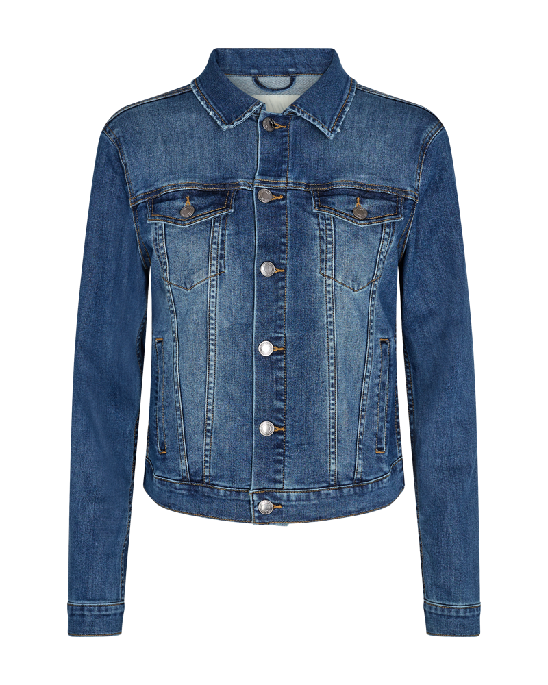 Freequent Rock Jakke Denim Blå