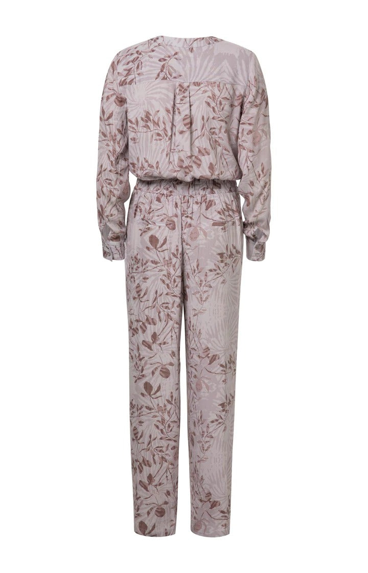 YAYA Jumpsuit Wide leg Raindrops Lilla