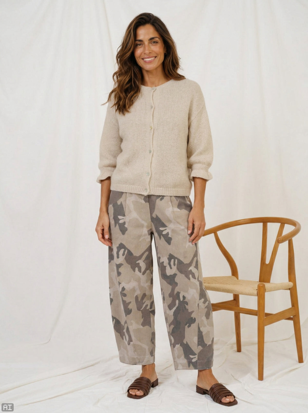 Marta Du Chateau Beryl Buks Camo Beige
