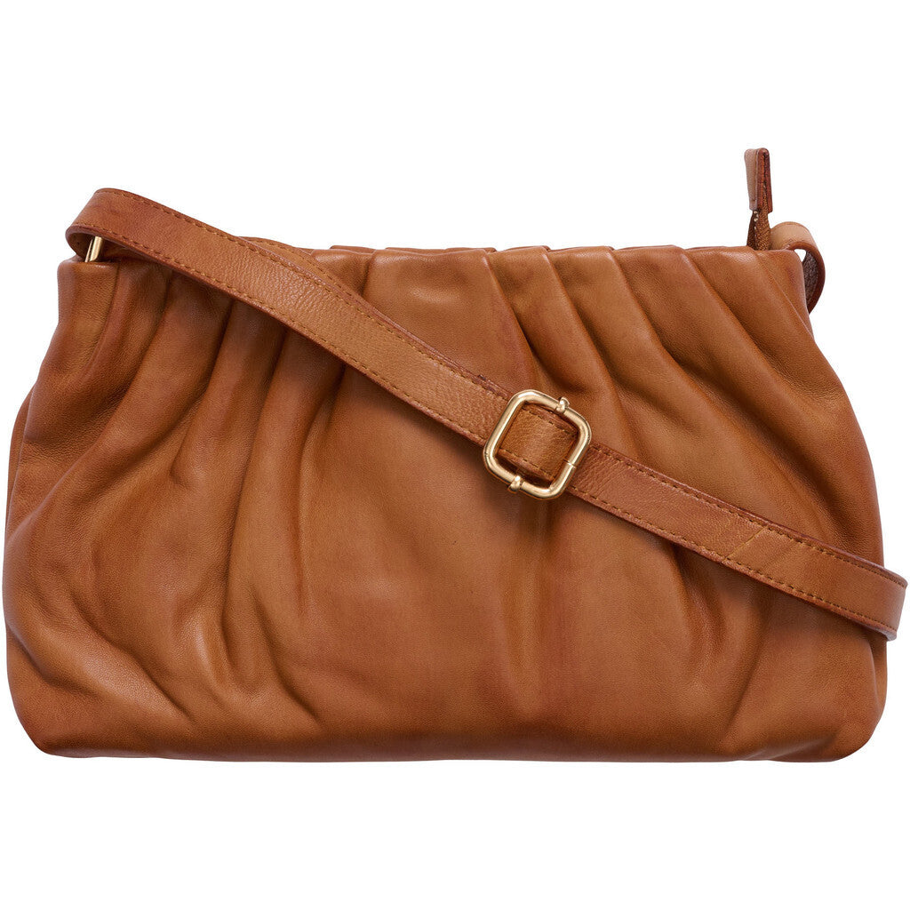 ORCHID Clutch Cognac w Gold