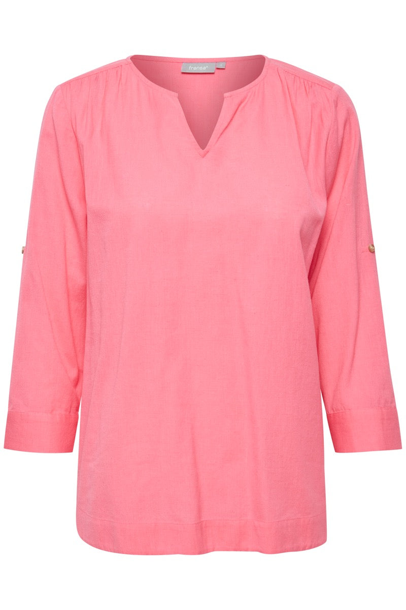 Fransa Maddie Bluse Camellia Rosa
