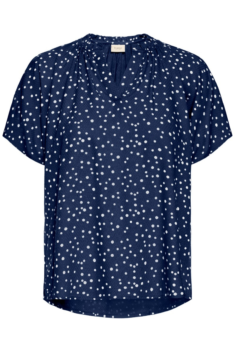 Fransa Kamma Bluse 1 Navy Blazer Art