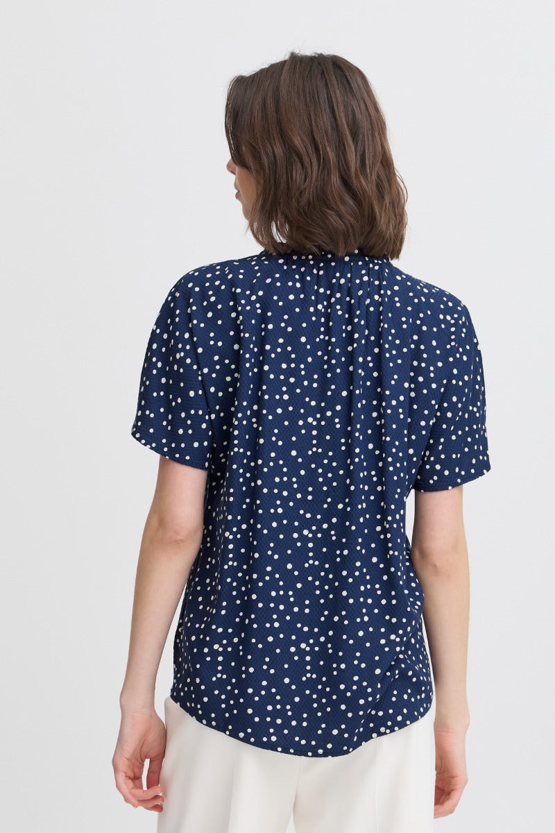 Fransa Kamma Bluse 1 Navy Blazer Art