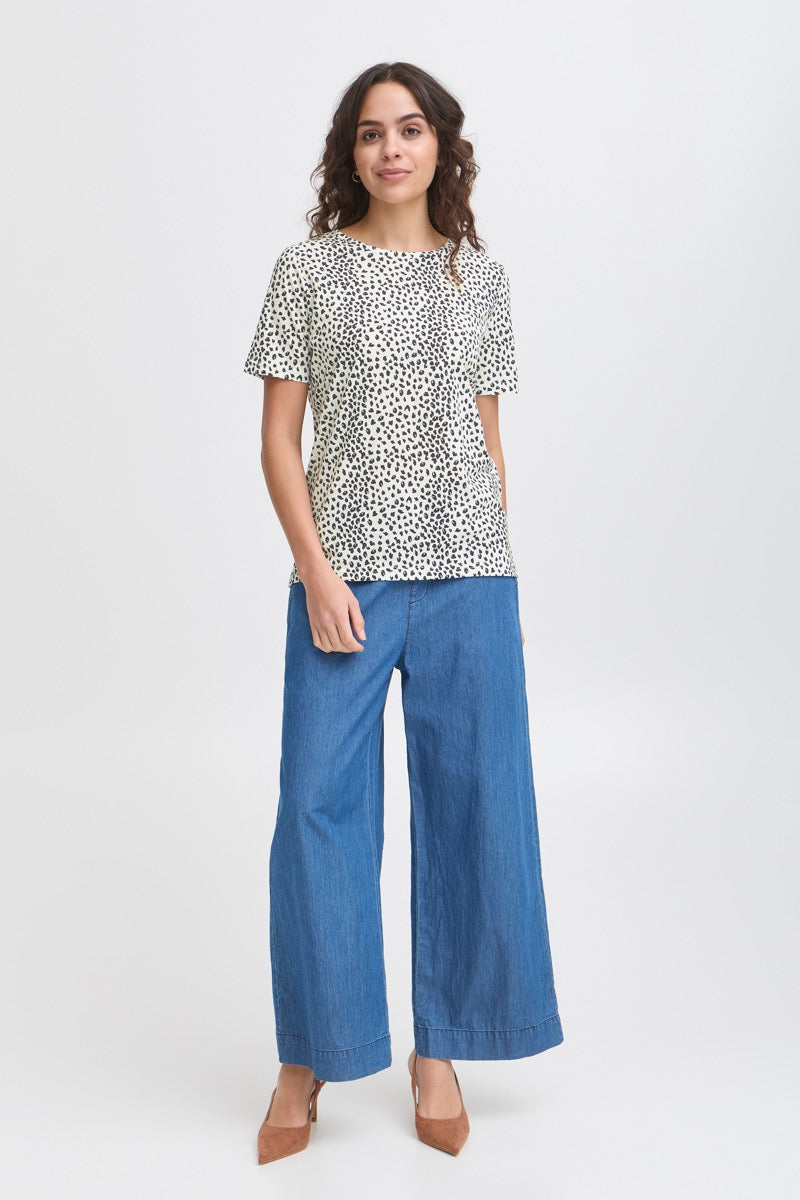 Fransa Hazel T-shirt 2 Art Whisper Hvid