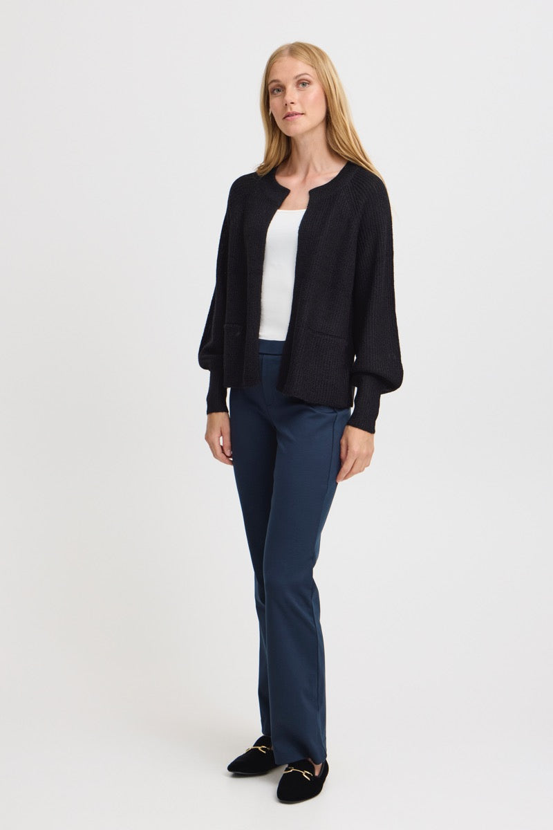 FRANSA Eretta Cardigan Sort