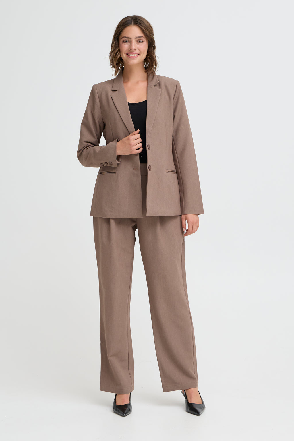 Fransa Abigail 1 Blazer Desert Taupe Brun