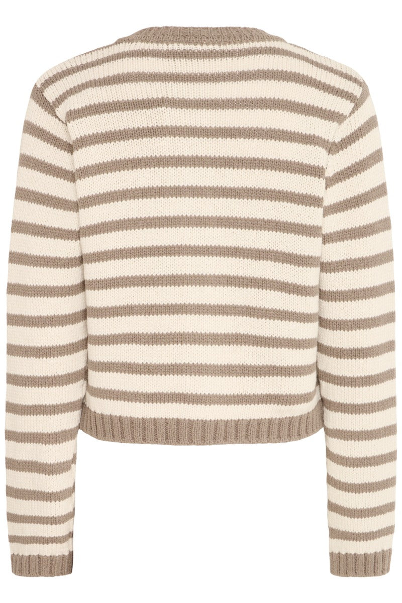 FRANSA Belinda Cardigan Beige Oliven