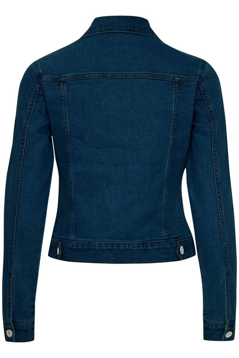 Fransa Denima Jakke 1 Dark Blå Denim