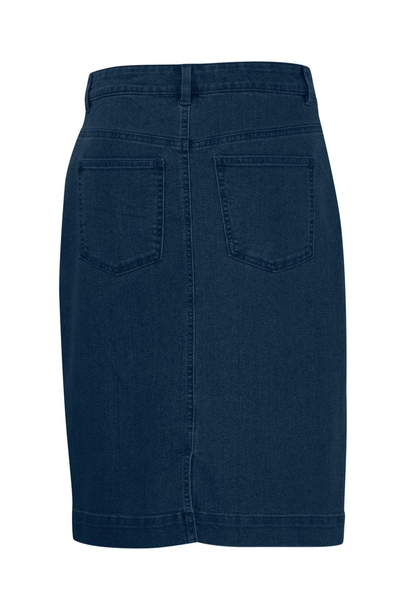 Fransa Denima Nederdel 2 Denim Mørke Blå
