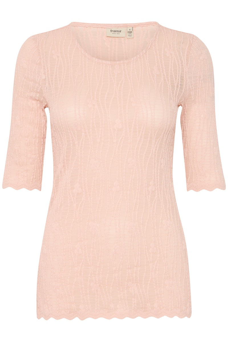 Fransa Gabriella T-shirt 1 Smoke Rosa