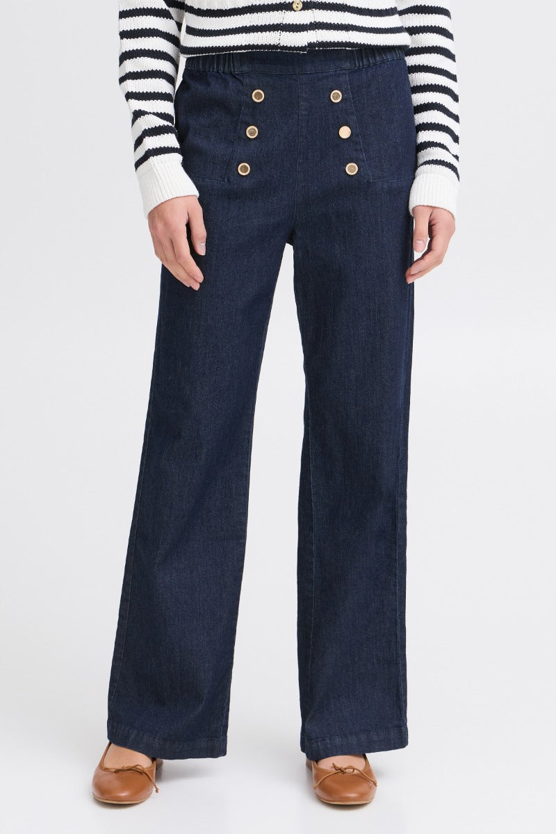 Fransa Chicago Buks 1 Raw Blå Denim