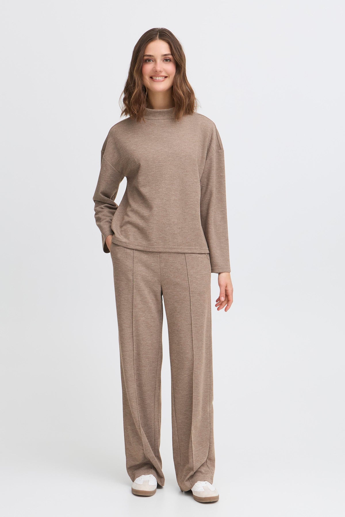 Fransa Izabella 1 Pullover Taupe Brun