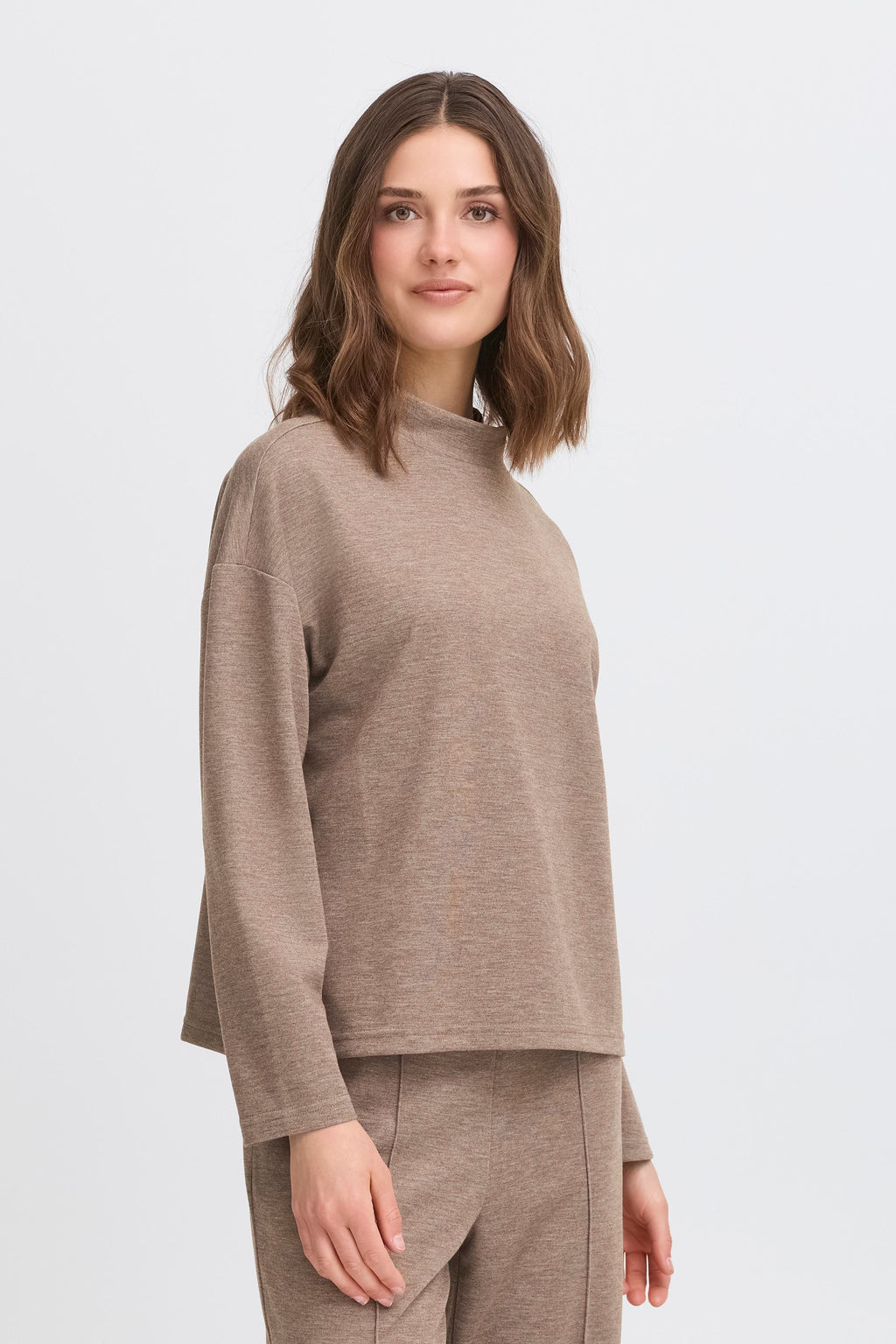 Fransa Izabella 1 Pullover Taupe Brun