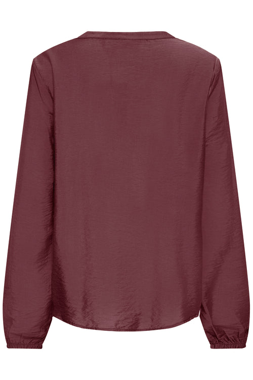 Fransa Sie Bluse 1 Fudge Rød