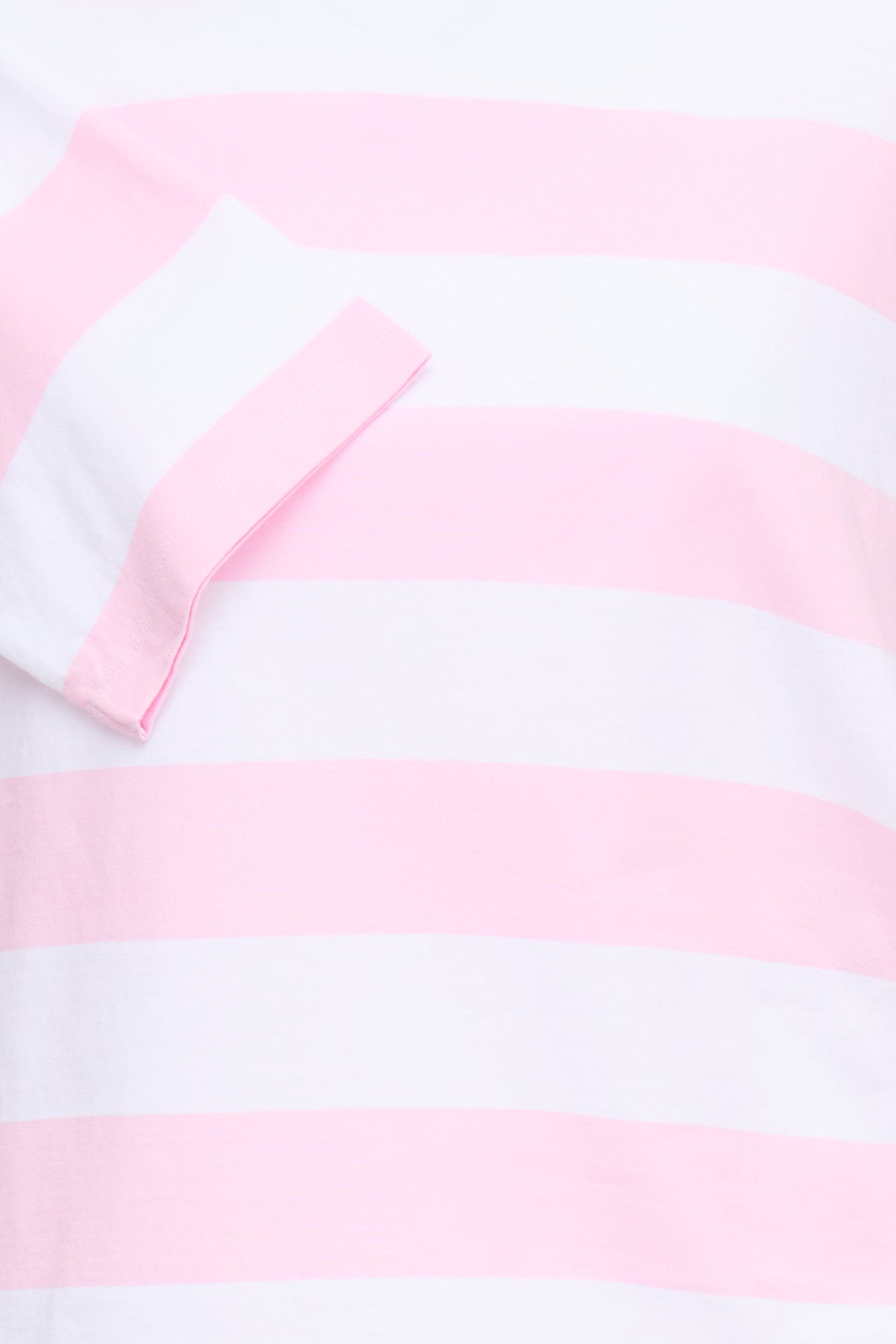 Fransa Milda T-shirt 1 Stribet Hvid w Cameo Pink