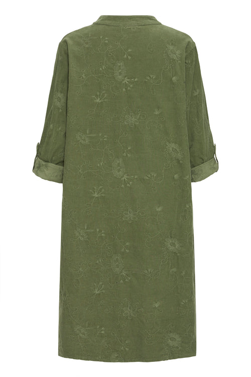 Fransa Corda Kjole 1 Dusty Olive Grøn