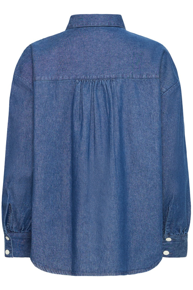 Fransa Calantha Skjorte 1 Denim Mid Blå