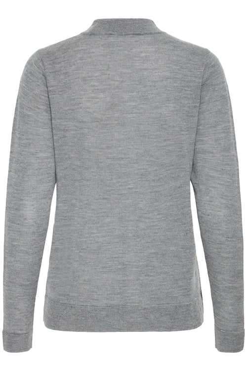 Fransa Woolina Pullover 2 Pinstripe Grå