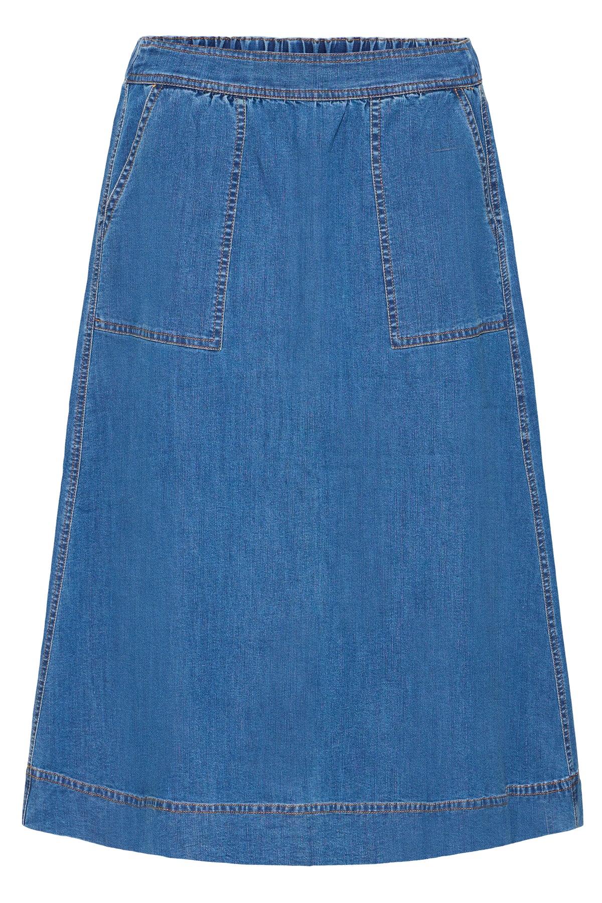 Fransa Chicago Nederdel 2 Denim Medium Blå