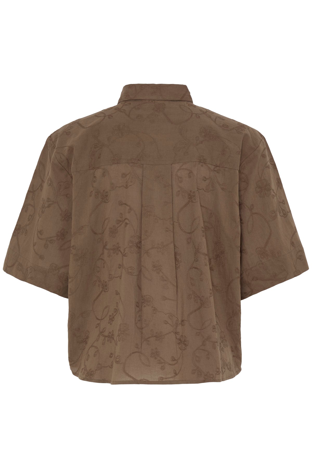 Fransa Emmy Skjorte 1 Mountain Embroidery Brun