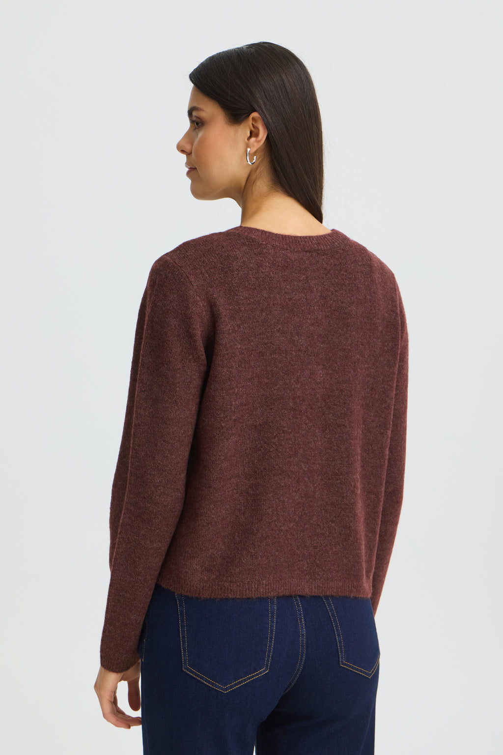 Fransa Ellis Cardigan 2 Rum Raisin Brun