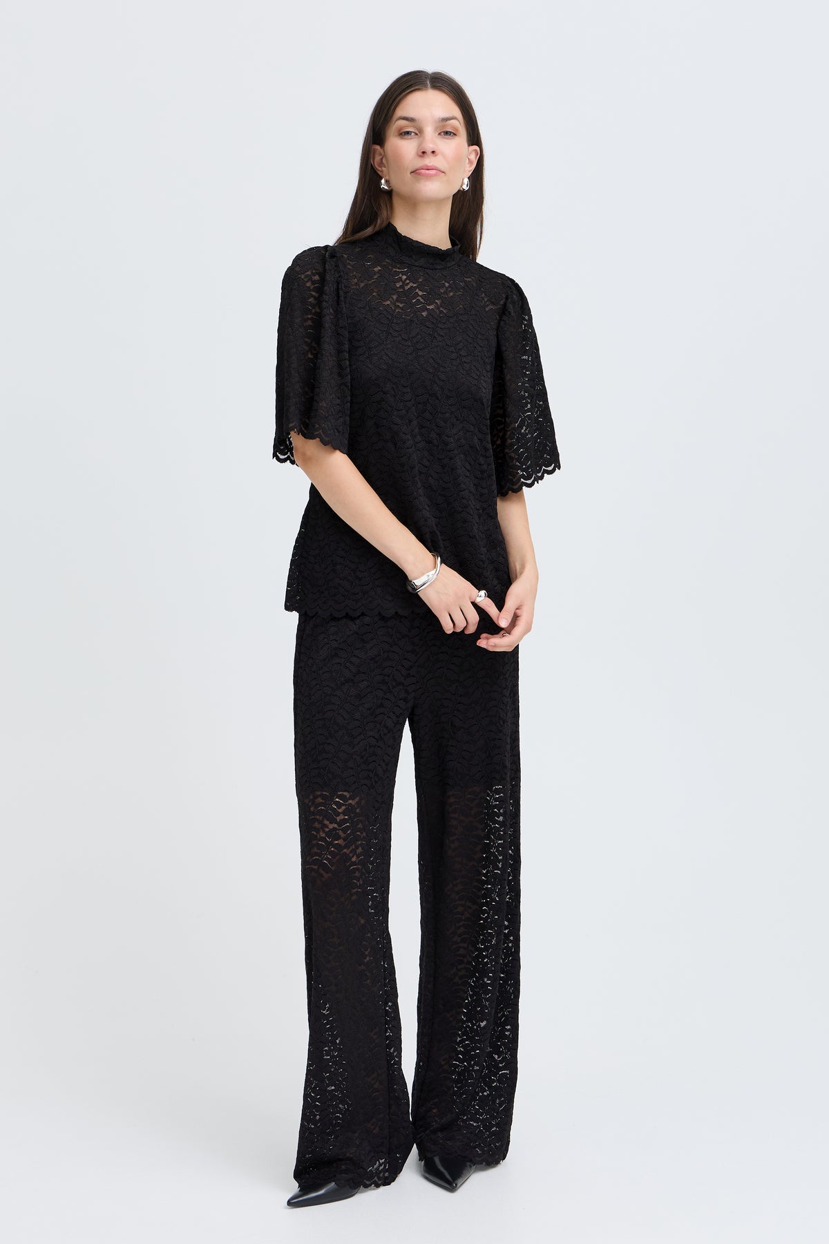 Fransa Amelia Bluse 1 Meteorite Sort