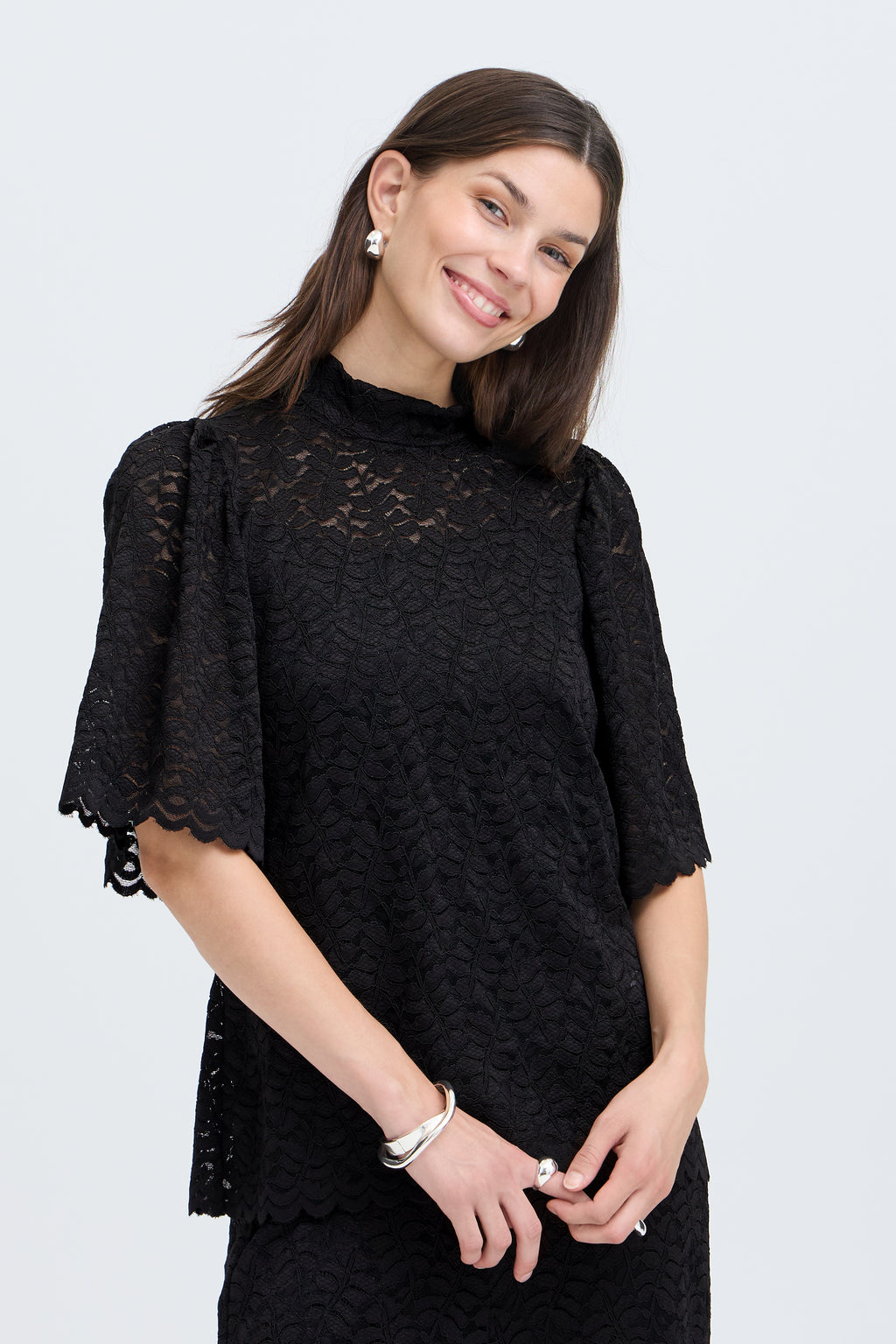 Fransa Amelia Bluse 1 Meteorite Sort