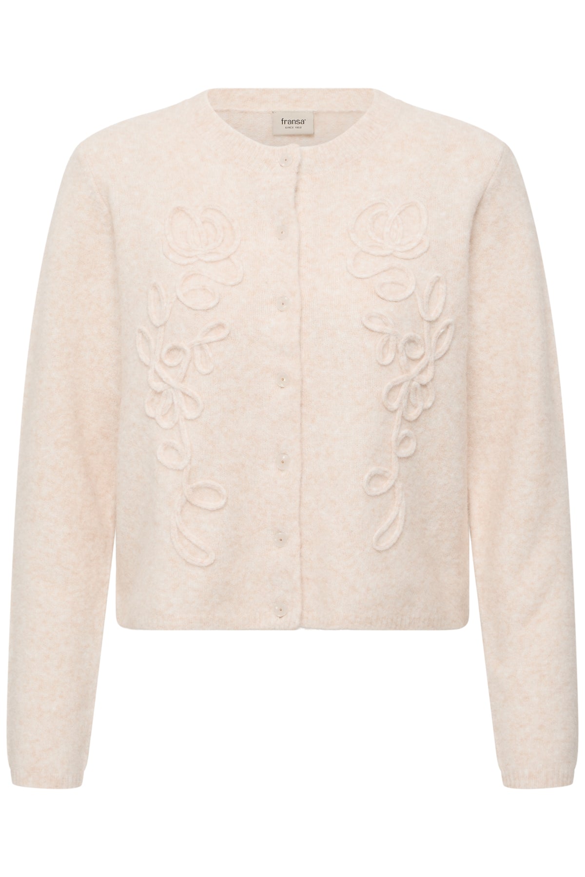 Fransa Kendra Cardigan 4 Oatmeal Melange Sand