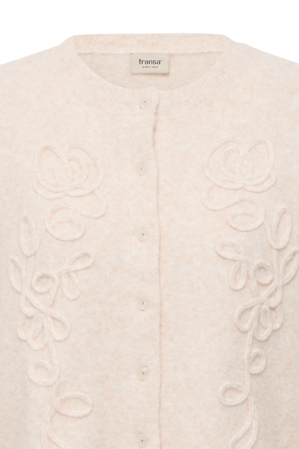 Fransa Kendra Cardigan 4 Oatmeal Melange Sand